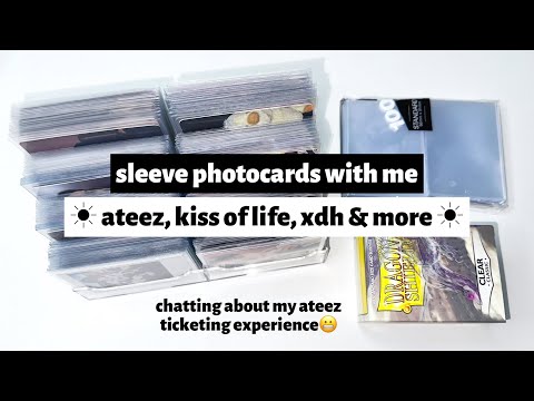 ☼ sleeve photocards with me ☀︎ ateez, kiss of life, xdh, & more ☼ going to the ateez tour??