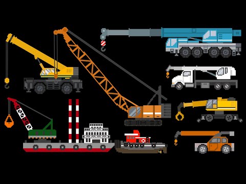 Mobile Cranes - Construction Vehicles - The Kids' Picture Show