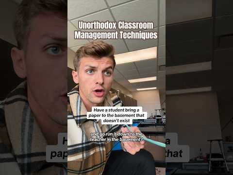 Unorthodox classroom management techniques #teacher #teacherlife #teachersofyoutube