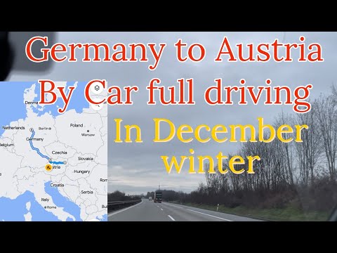 Germany to Austria - Hannover to Vienna by Road/Car in December winter