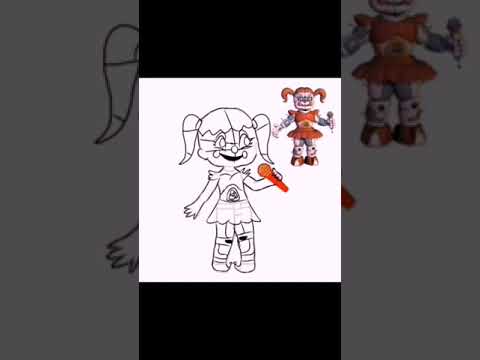 making circus baby in gacha Club #explore #keşfet #shorts #fnaf #glitchy_afton