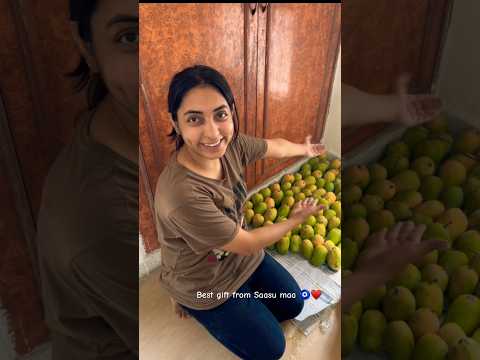 सासु मा ने भेजा bestessstttt gift 🎁 🧡🧿 #food #foodie #shorts #ytshorts #youtuber #family #trending