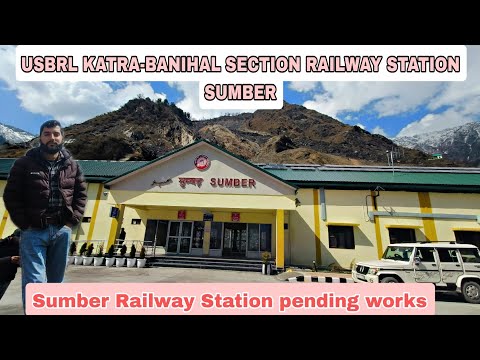 #USBRL Train to Jammu. Railway station Sumber. Karta Banihal section