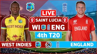 West Indies vs England 4th T20 Live Scores | WI vs ENG 4th T20 Live Scores & Commentary