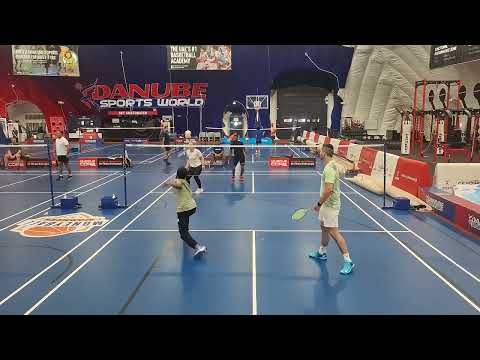 Mursaleen And Maurice vs Rauf And Meiki 🏸🫣#best #badminton #match #dubai