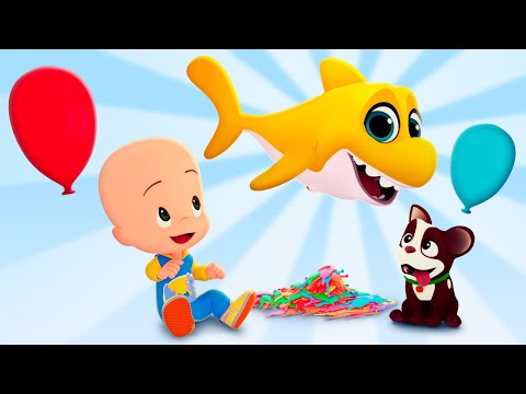 Baby Shark Balloons | Toddlers Learning | Cleo & Cuquin