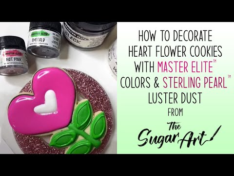 How to decorate cookies with Master Elite™ and Sterling Pearl™ colors from The Sugar Art!