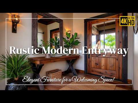 Rustic Modern Entryway Design Elegant Furniture for a Welcoming Space