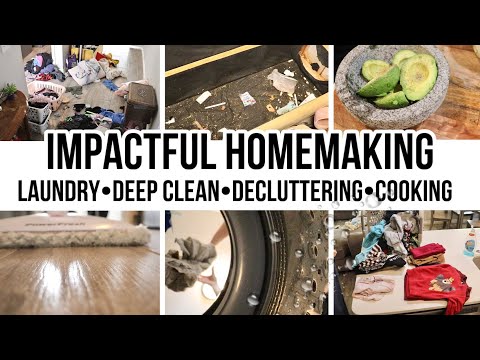 Real Life HOMEMAKING, Decluttering, Organize, Home rest, Laundry, cooking | New year New Deep clean