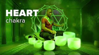 Heart Chakra Rebalancing & Healing | 342Hz Frequency Crystal Singing Bowl | Unlock Heart Chakra