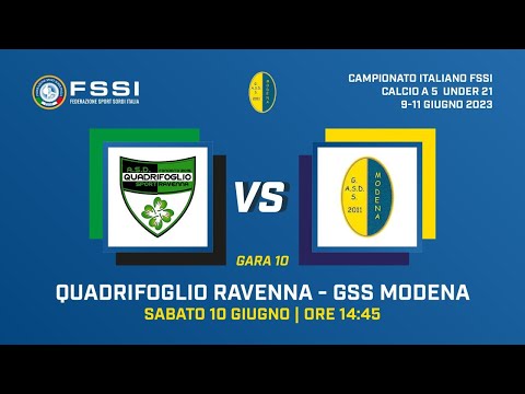 FUTSAL U21 - GARA 10 - QUADRIFOGLIO RAVENNA VS GSS MODENA