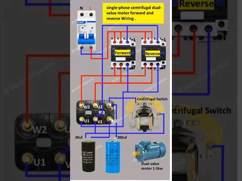 Single Phase Motor Reverse Forward Connection | Reverse Forward Motor Connection| electrical genius|