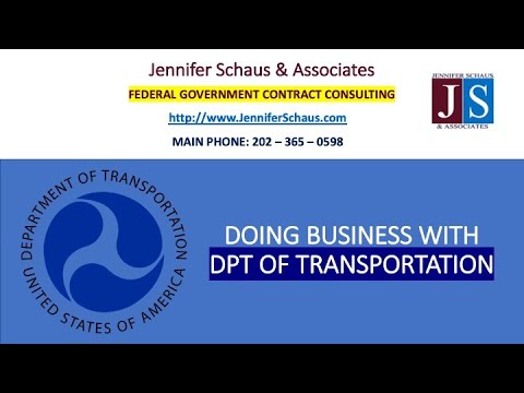 Federal Contracting - Procurement Playbook - Doing Business With Department of Transportation - DOT