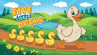 Five Little Ducks - Nursery Rhymes for Kids - Fun Counting Songs & Children's Music