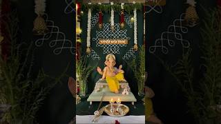 Ganesh Chaturthi decoration | गणपति बप्पा सजावट #bappaaagman #ganpaticelebration #trending #ytshorts