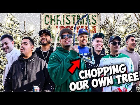 FOOS CHOP DOWN AND DECORATE CHRISTMAS TREE !!