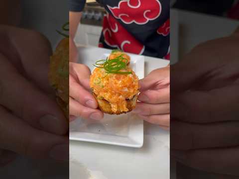 Spicy Salmon Crispy Rice In The Air Fryer 🥵