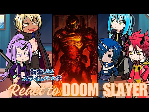 Rimuru Tempest react to doom slayer as new in demon lord | Gacha life 2 reaction | slime