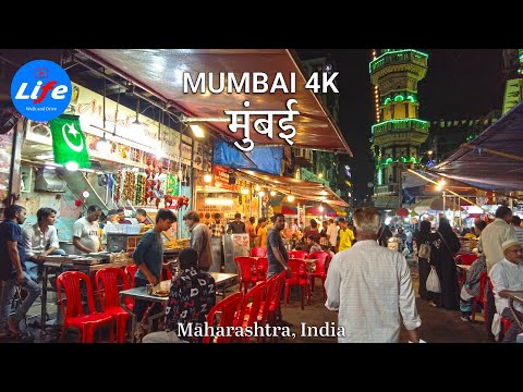 MUMBAI Mohammad Ali Road - Vibrant Street Walk - India Walking Tour 4K HDR