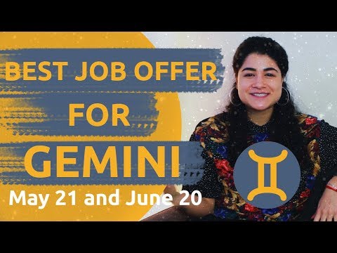 GEMINI ♊ BEST CAREERS FOR YOUR ZODIAC SIGN 2019  | AppJobs.com