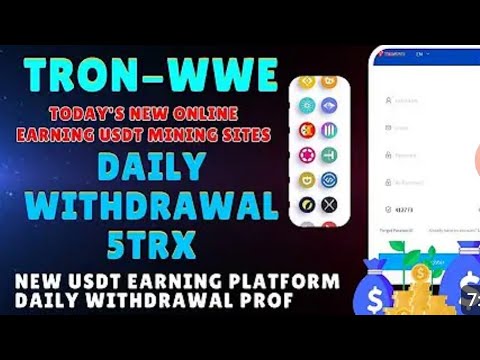 Best trx mining site Minimum deposit 10TRX ✅💰Minimum withdrawal  5TRX ✅