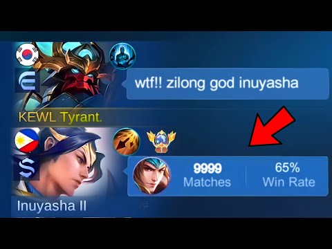 I MET INUYASHA 10K MATCHES ZILONG GOD IN RANKED GAME!!?