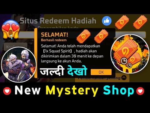 Indonesia Server New Mystery Shop & Redeem Code 😱 || Garena Free Fire