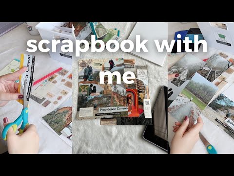 scrapbook with me!  *creating my travel journal, georgia trip, diy, how-to, aesthetic inspo*