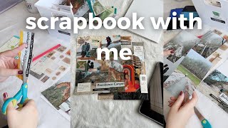 scrapbook with me!  *creating my travel journal, georgia trip, diy, how-to, aesthetic inspo*