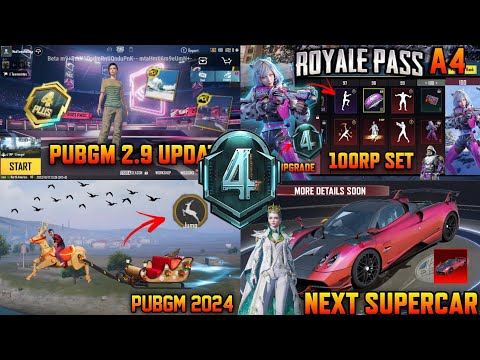 A4 Royal Pass Leaks | 1 To 100Rp Rewards | Next Supercar | Next Ultimate Xsuit | Xmas Theme Mode