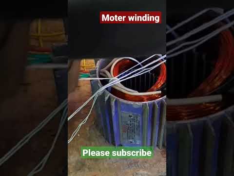 half hp moter winding / new water pump winding connection #akelectricalwork #treding #ytshorts