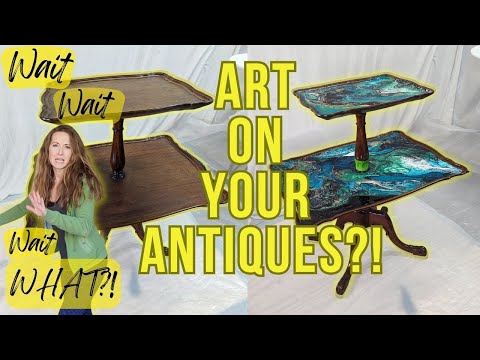 How to Achieve Stunning Acrylic Pour Results on Furniture | TWIST END