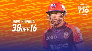 Ravi Bopara I 38 off 16 Balls I Day 1 I Delhi Bulls I Abu Dhabi T10 I Season 4