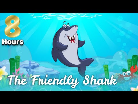 Sleep Meditation for Children | 8 HOURS THE FRIENDLY SHARK | Sleep Story for Kids