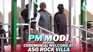 Live: PM Modi receives Ceremonial Welcome at Aso Rock Villa (Presidential Villa), Abuja | Nigeria