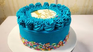 How To Bake And Decorate Birthday Cake From A To Z/How To Make Birthday Cake From A To Z