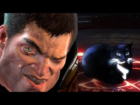 The DOOM Slayer sees Maxwell The Cat