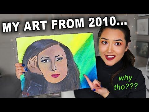 I Repainted My FIRST Painting 10 YEARS Later (2010 vs 2019 Self Portrait)