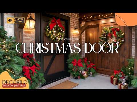 DIY Rustic Small Farmhouse Christmas Door & Frontyard Decor Ideas for an Elegant Holiday Look