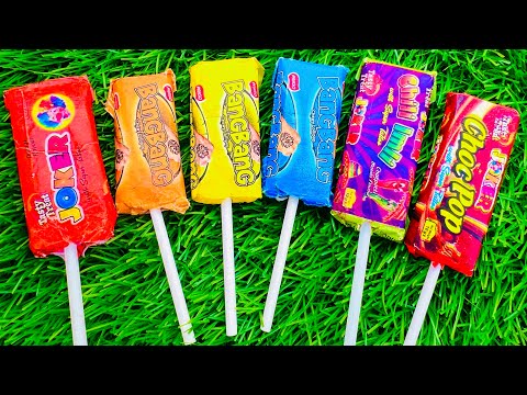 Some popular Candies in the World | New Milk Bottle | mini Cooking | Ice Cream Pop It | Asmr Coca