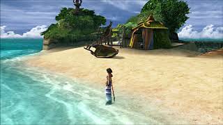 Final Fantasy X OST -  Yuna's Theme music Extended with Beach and Waves sound for chilling