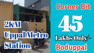 Land Value House For Sale in Hyderabad | 72sqyds | East South |Corner Bit |Chilkanagar #below45lakhs