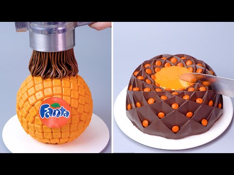 Receitas de decoração de bolo com garrafa de Fanta tão saborosas|Satisfying Cake Decorating Recipes