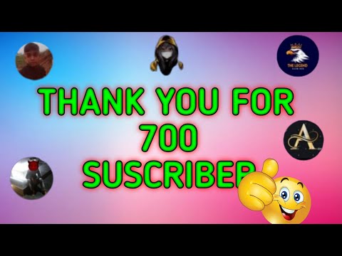 THANKS FOR 700 SUSCRIBERS😘💕