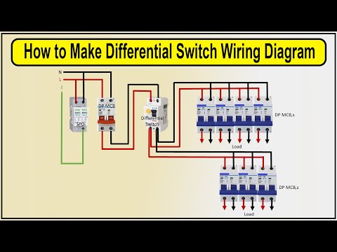 How to Make Differential Switch Wiring Diagram | Differential circuit breaker