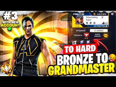 Bronze To Grandmaster || With New Id Challenge 🔥 || Ep-3