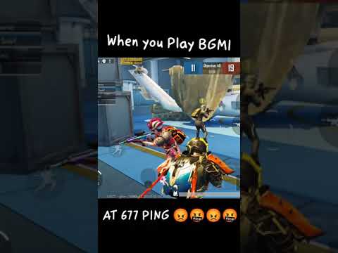 When you Play BGMI at 677 ping 😡🤬 | Funny video | #Shorts #BGMI #funny #funnyvideos #pubgmobile