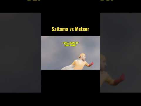 Saitama vs Meteor in real life #anime #saitama #opm