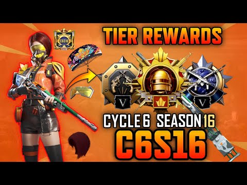 C6S16 Tier Rewards | BGMI & PUBGM Tier Rewards | Cycle 6 Season 16 Tier Rewards | Diamond Tier Gun