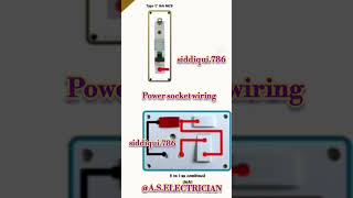 power socket wiring connection ⚡⚡ #electrical #video #viral #shorts